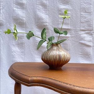 Small Vintage Ceramic Glazed Drip Pottery